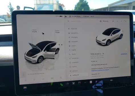 2022 Tesla Model Y Long Range Dual Motor All-Wheel Drive из США, поврежденный, VIN 7SAYGAEE0NF493375